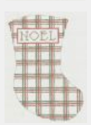 PT-107 Noel Plaid Mini-Stocking