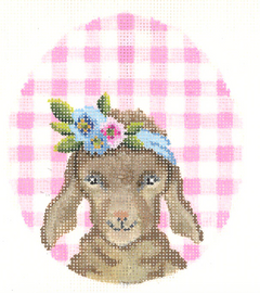 KEA83-18 Kid with Flower Crown Easter Egg