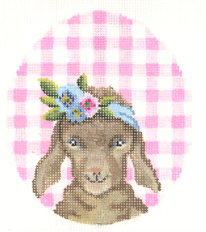 KEA83-18 Kid with Flower Crown Easter Egg