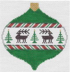 O103 Christmas Ball with Reindeer