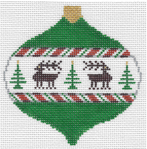 O103 Christmas Ball with Reindeer