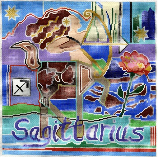Z111 Saggitarius Zodiac Square
