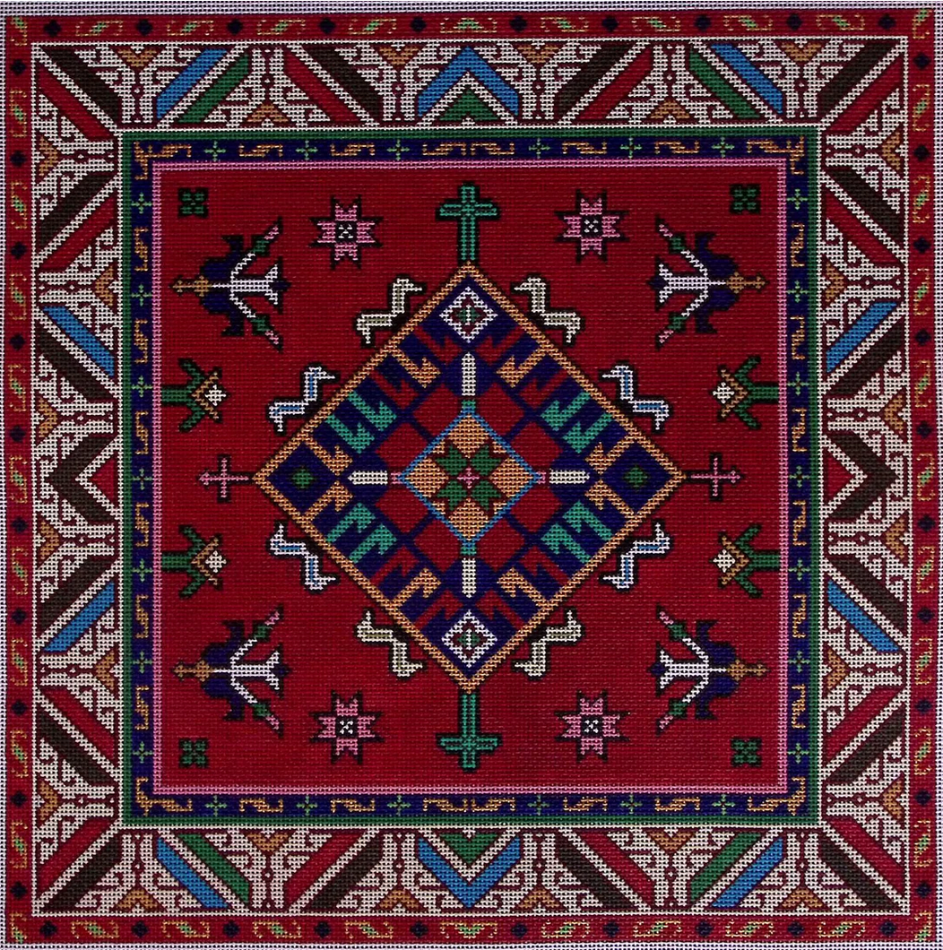 NH-26 Red Geometric