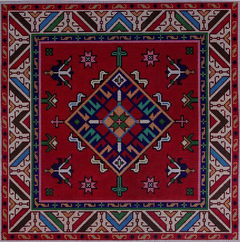 NH-26 Red Geometric