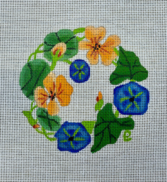 BE0924 Nasturtiums Round