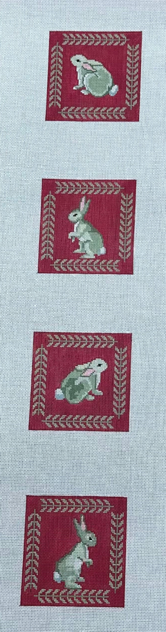 BE1612 Rabits with Ferns Coaster Set
