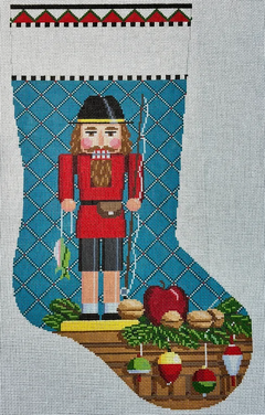 0177 Fisherman Nutcracker Stocking