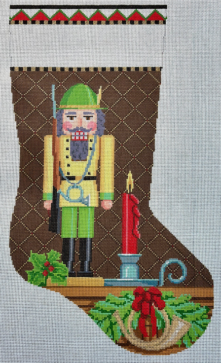 0178 Hunter Nutcracker Stocking