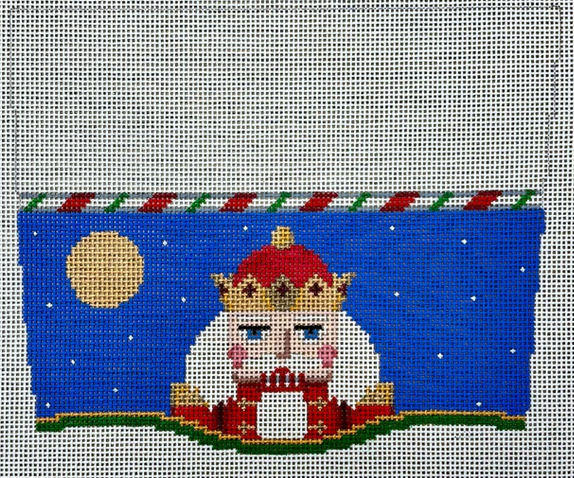 3118 Moonlit Nutcracker Stocking Topper