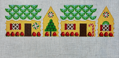 5240 Lime Slices and Strawberries 3D Gingerbread House