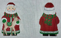 1220 Long Red Coat Santa Santa - 2 Sided