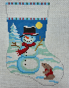 5414 Snowman and Rabbit Mini Stocking