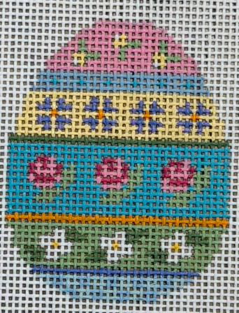 6433 Rose Stripe Small Egg