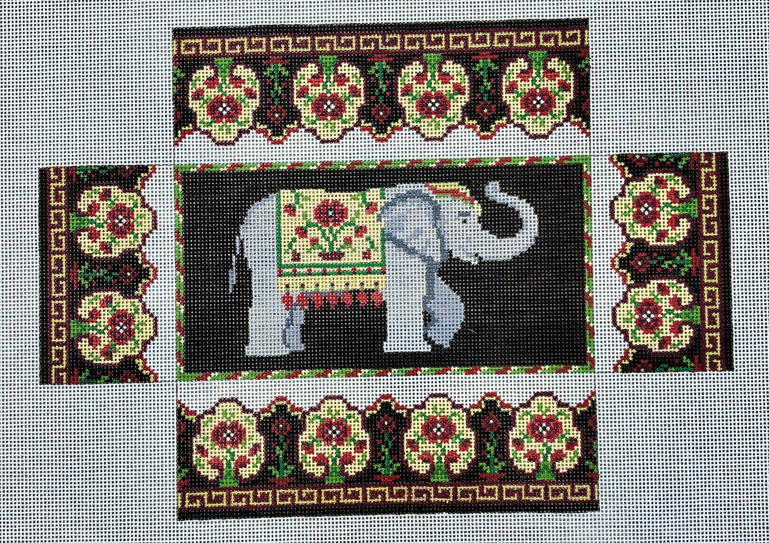 6302 Floral Elephant Brick Cover