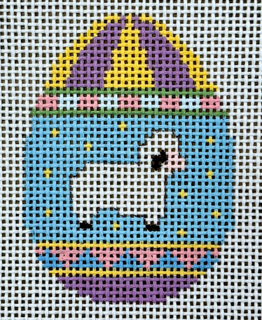 6407 Lamb on Dots Small Egg