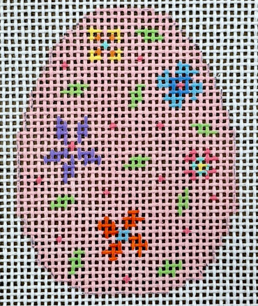 6412 Pink Floral Small Egg