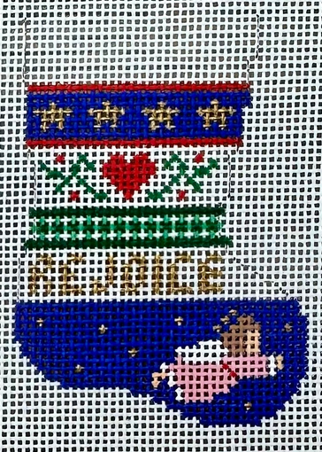 6903 Angel Stripe Stocking Ornament