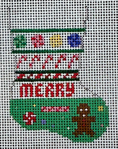 6905 Candy Stripe Stocking Ornament