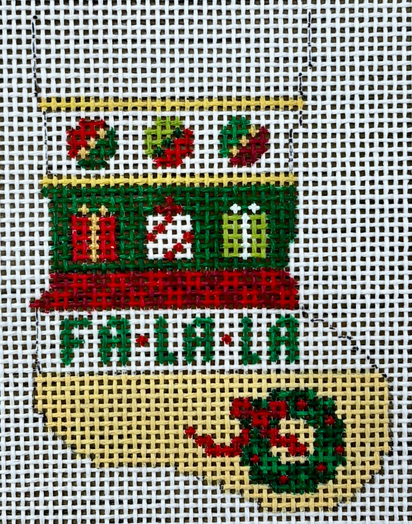 6906 Presents Stripe Stocking Ornament