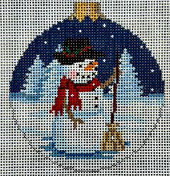7202 Night Snowman Ornament