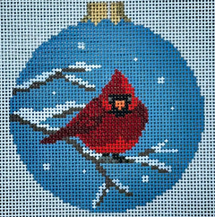 7257-13 Puffed Cardinal with Ball Top