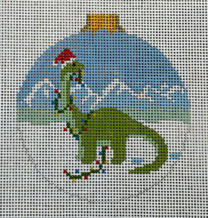 7271 Dinosaur in Christmas Lights