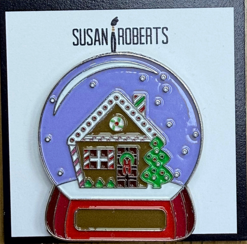MM02 Gingerbread Snow Globe Needleminder