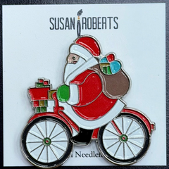 MM04 Santa Biking Needleminder