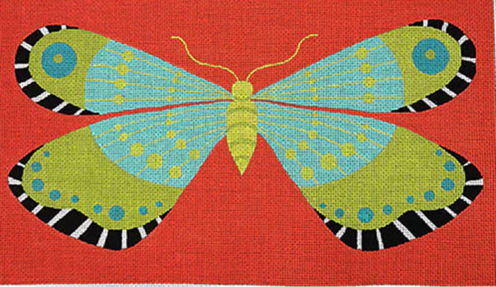ZE772 Aqua and Lime Butterfly
