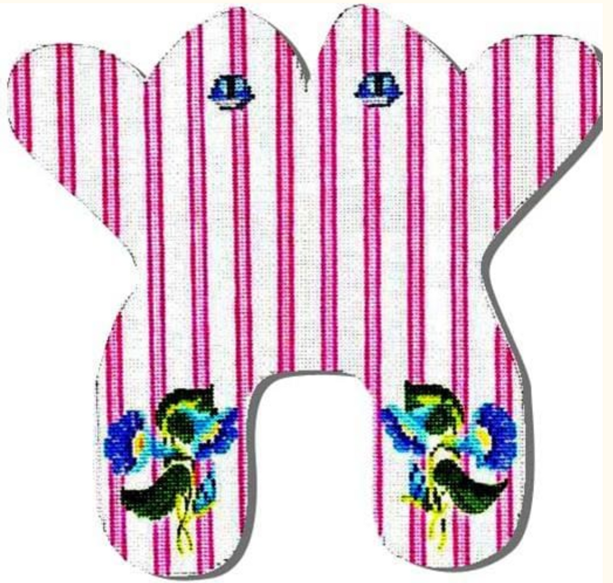 M154 Pink Baby Monogram Frog