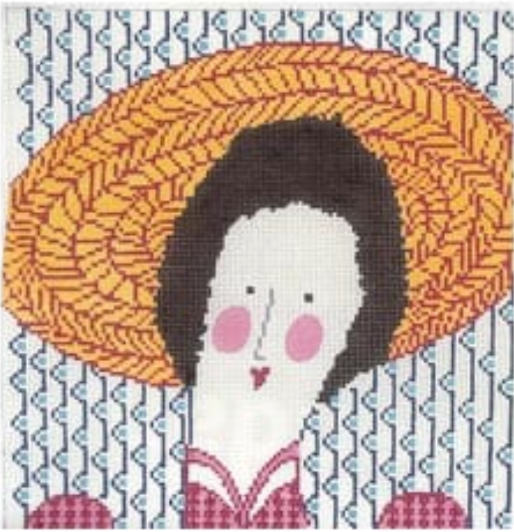 JJM-PL27 Lady with Straw Hat