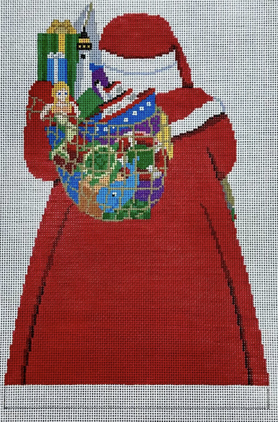 3390 Nautical Santa Tree Topper