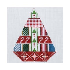 ST-TR09 Holiday Ribbons Dowel Tree