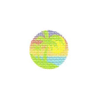 TTF040 Palm Tree Sunset Key Fob Insert