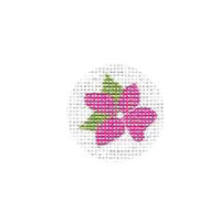 TTF053 Pink Flower Key Fob Insert