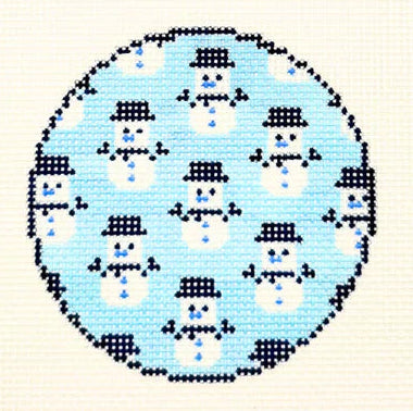 MPB-901 Blue Snowmen Round