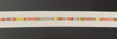 BE603 Orange Multi Pattern Belt
