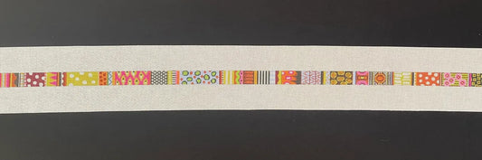 BE603 Orange Multi Pattern Belt