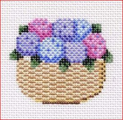 MBM-CO31 Nantucket Basket with Hydrangea