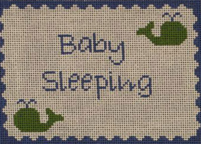 DHG210 Blue and Green Whales Baby Sleeping