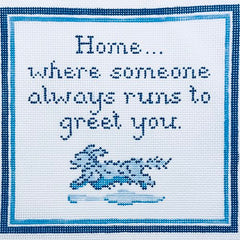 DM-2I Home... Where Someone Always Runs to Greet You - Long-Haired Dachshund