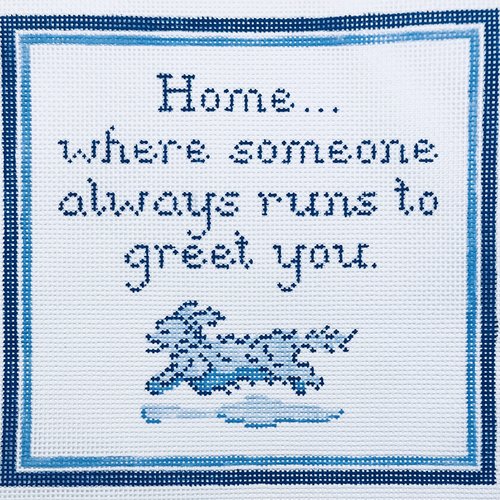 DM-2I Home... Where Someone Always Runs to Greet You - Long-Haired Dachshund