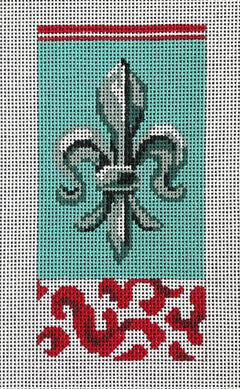 EY116 Fleur de Lis Single Eyeglass Case