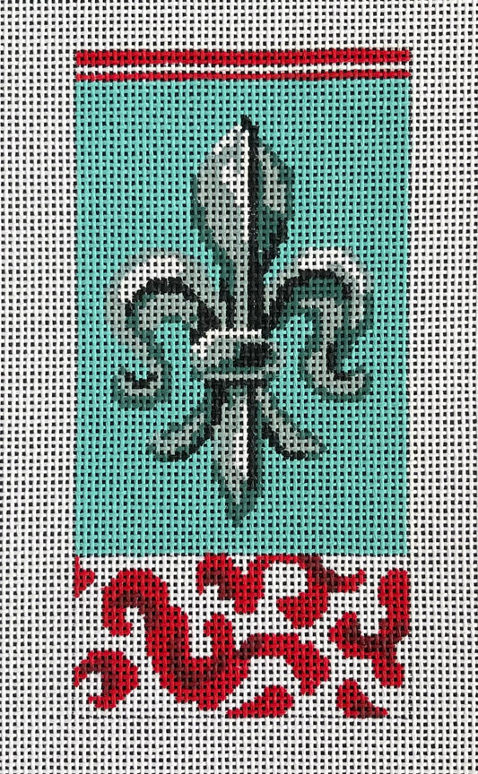 EY116 Fleur de Lis Single Eyeglass Case