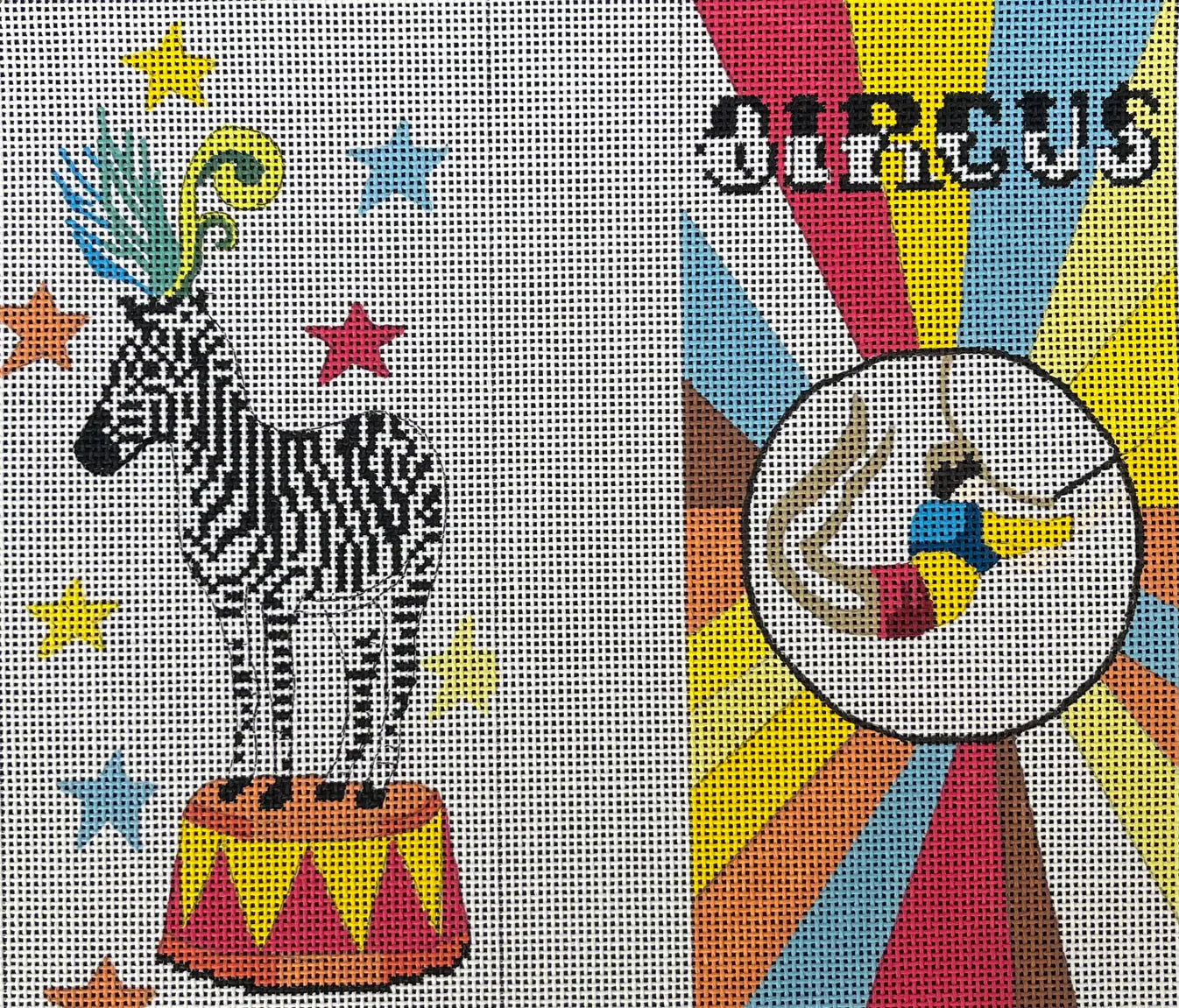 EY158 Circus Zebra Eyeglass Case