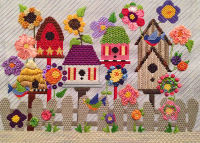 Birdhouse Garden Stitch Guide