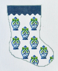 BS65 Ginger Jar Pattern Mini Stocking