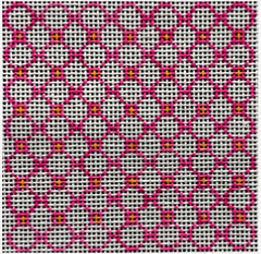 I-07 Pink and Orange Trellis