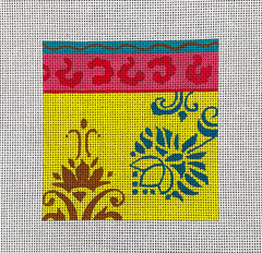 IN223 Yellow and Pink Pattern