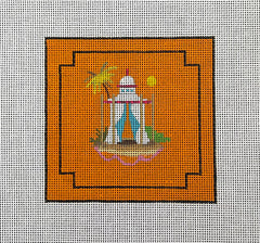 IN446 White Tent Coaster